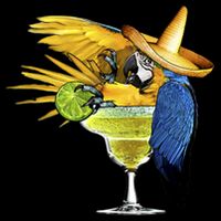 Margarita Parrot Zip Tote Bag