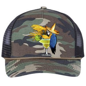 Margarita Parrot Retro Rope Trucker Hat Cap