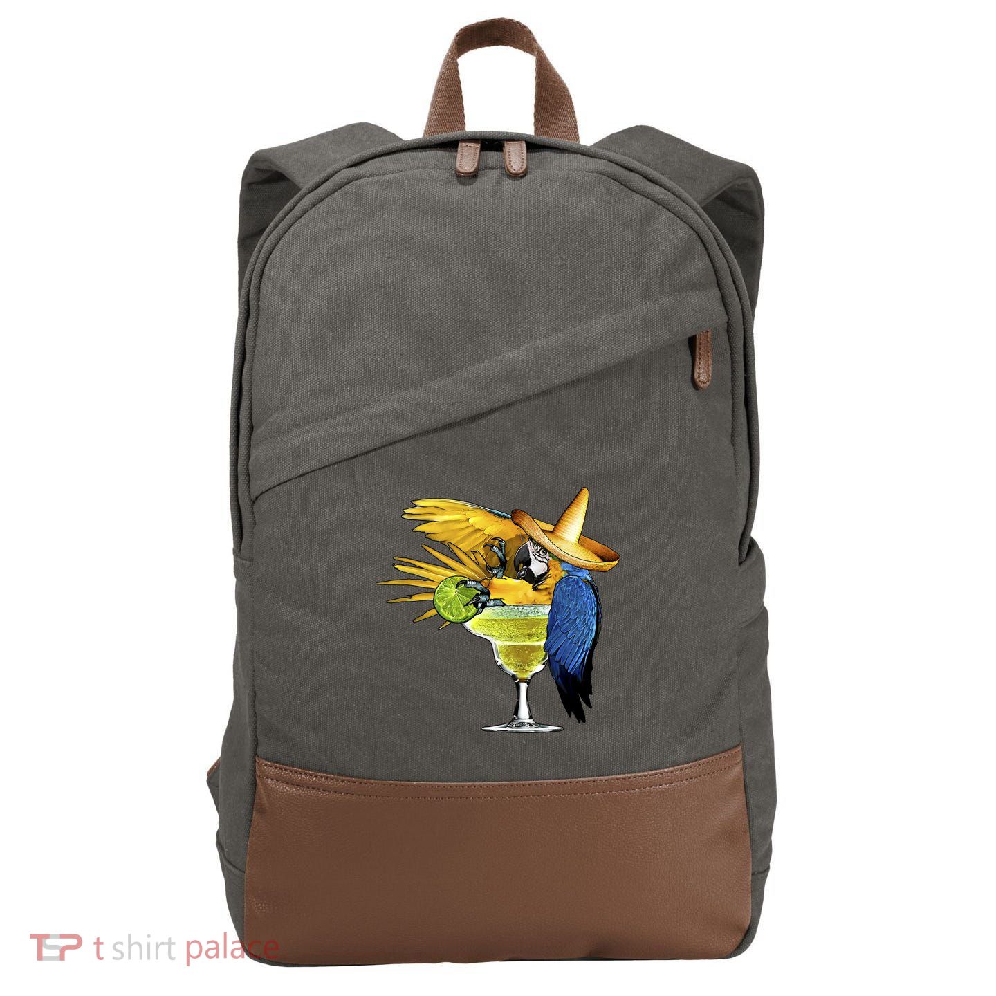 Margarita Parrot Cotton Canvas Backpack