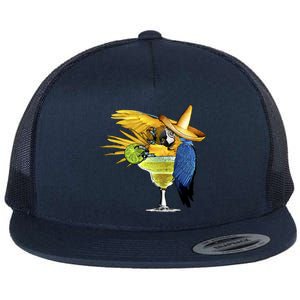 Margarita Parrot Flat Bill Trucker Hat