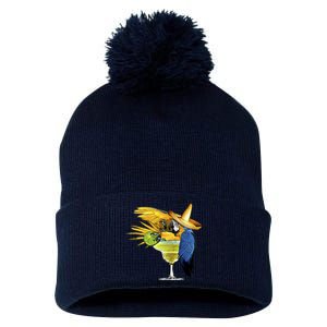 Margarita Parrot Pom Pom 12in Knit Beanie