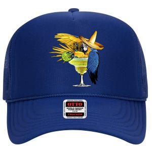 Margarita Parrot High Crown Mesh Back Trucker Hat