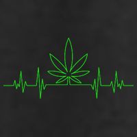 Marijuana Leaf Heartbeat Cool Comfort Performance Bucket Hat