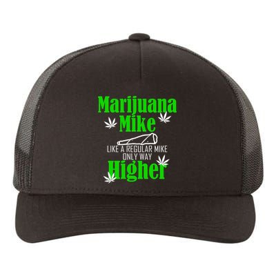 Marijuana Mike Funny Weed 420 Cannabis Yupoong Adult 5-Panel Trucker Hat