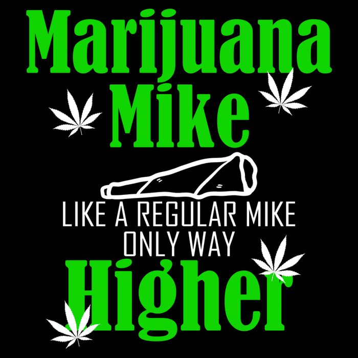 Marijuana Mike Funny Weed 420 Cannabis Cooling Performance Crew T-Shirt