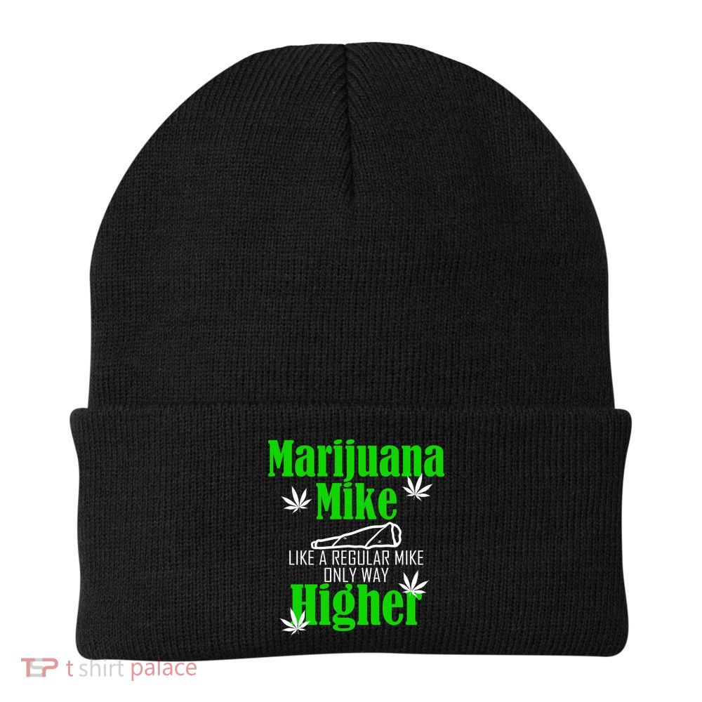 Marijuana Mike Funny Weed 420 Cannabis Beanie
