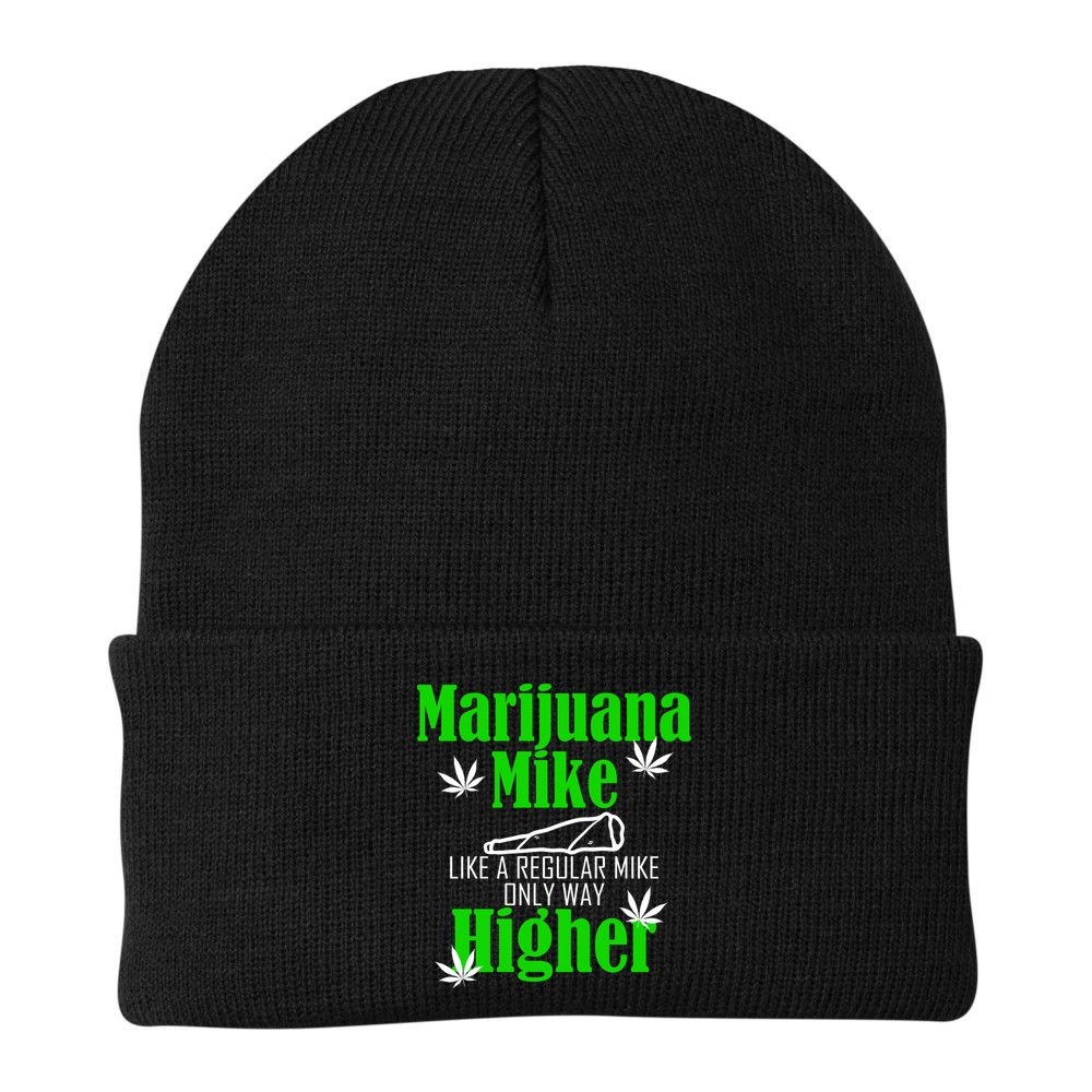 Marijuana Mike Funny Weed 420 Cannabis Beanie