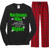 Marijuana Mike Funny Weed 420 Cannabis Long Sleeve Pajama Set