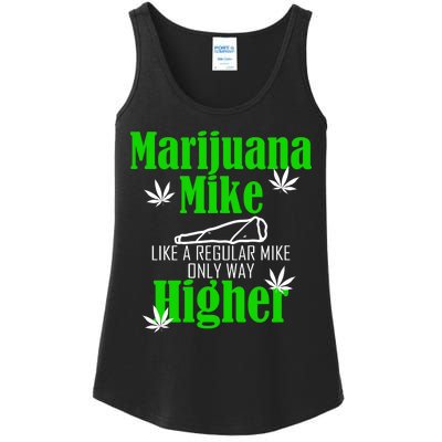 Marijuana Mike Funny Weed 420 Cannabis Ladies Essential Tank