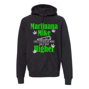 Marijuana Mike Funny Weed 420 Cannabis Premium Hoodie