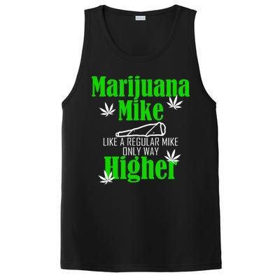 Marijuana Mike Funny Weed 420 Cannabis PosiCharge Competitor Tank