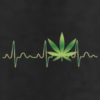 Marijuana Weed Leaf Heartbeat Pulse Cool Comfort Performance Bucket Hat