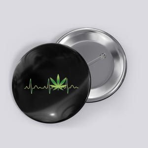 Marijuana Weed Leaf Heartbeat Pulse Button