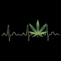Marijuana Weed Leaf Heartbeat Pulse Mug