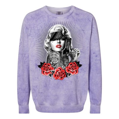 Marilyn Monroe Pain Colorblast Crewneck Sweatshirt