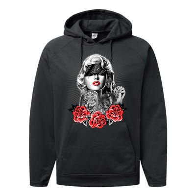 Marilyn Monroe Pain Performance Fleece Hoodie