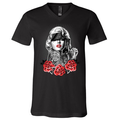 Marilyn Monroe Pain V-Neck T-Shirt