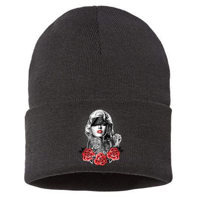 Marilyn Monroe Pain Sustainable Knit Beanie