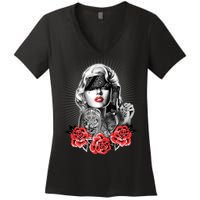 Marilyn Monroe Pain Women's V-Neck T-Shirt