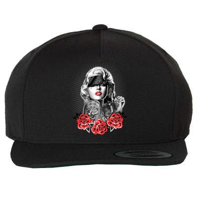 Marilyn Monroe Pain Wool Snapback Cap