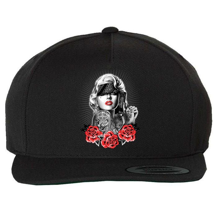 Marilyn Monroe Pain Wool Snapback Cap