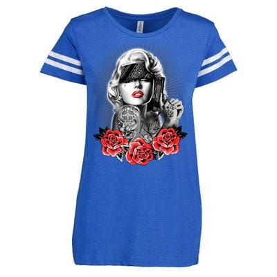 Marilyn Monroe Pain Enza Ladies Jersey Football T-Shirt