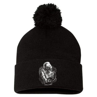 Marilyn Outlaw Monroe Pom Pom 12in Knit Beanie