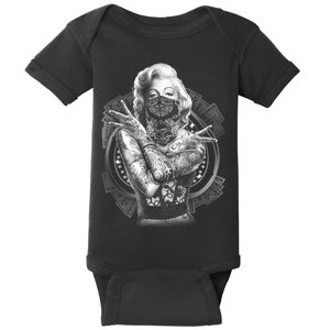 Marilyn Outlaw Monroe Baby Bodysuit