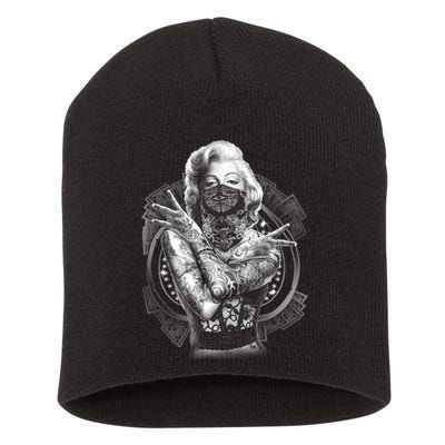 Marilyn Outlaw Monroe Short Acrylic Beanie