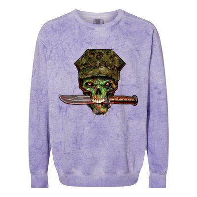 Marine Skull Colorblast Crewneck Sweatshirt