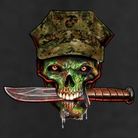 Marine Skull Cool Comfort Performance Bucket Hat