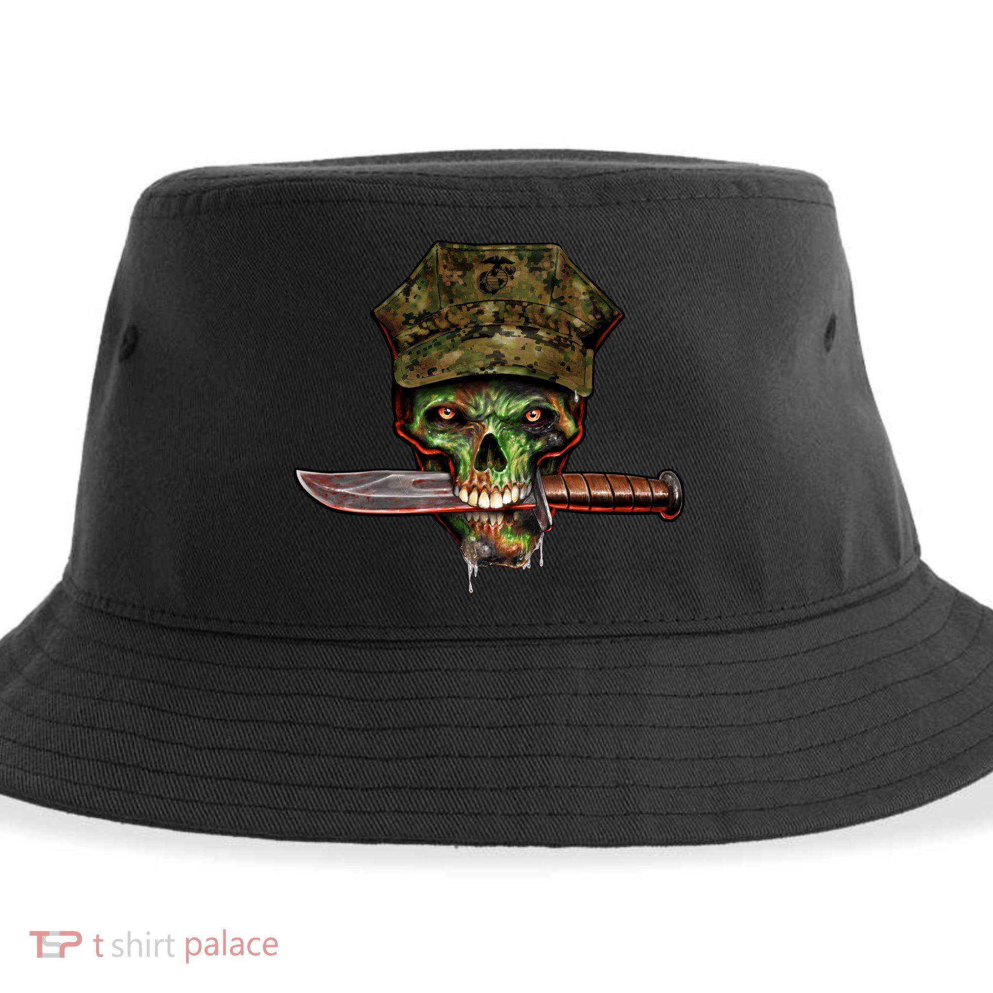 Marine Skull Sustainable Bucket Hat