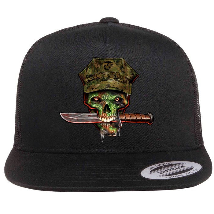 Marine Skull Flatbill Hat