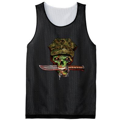 Marine Skull Mesh Reversible Basketball Jersey Tank