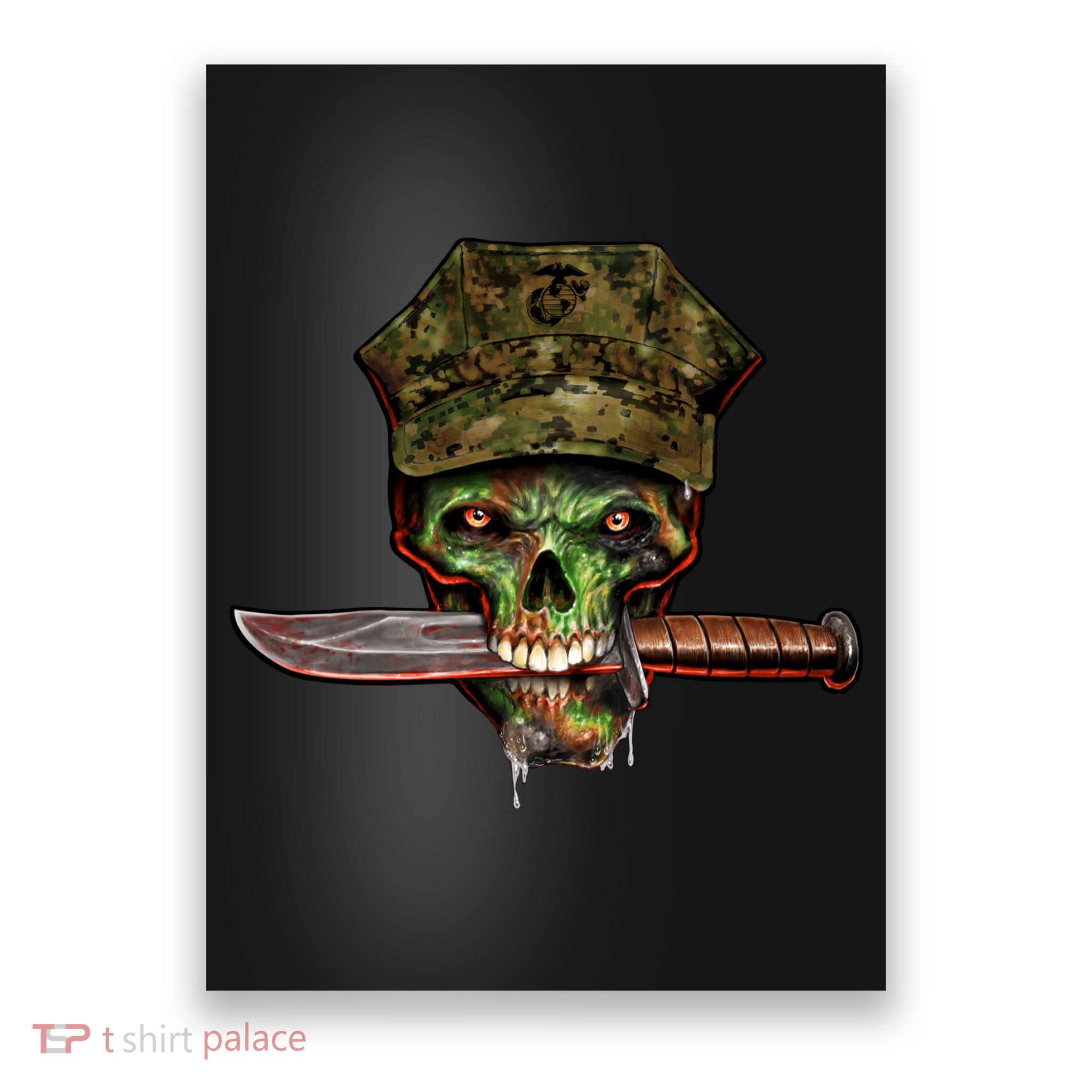Marine Skull Poster