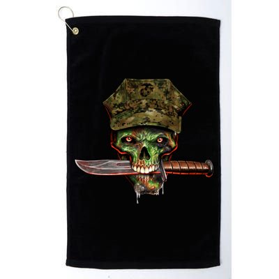 Marine Skull Platinum Collection Golf Towel