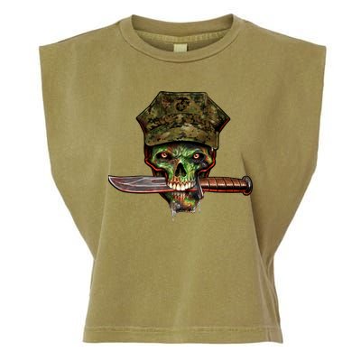 Marine Skull Garment-Dyed Women's Muscle Tee