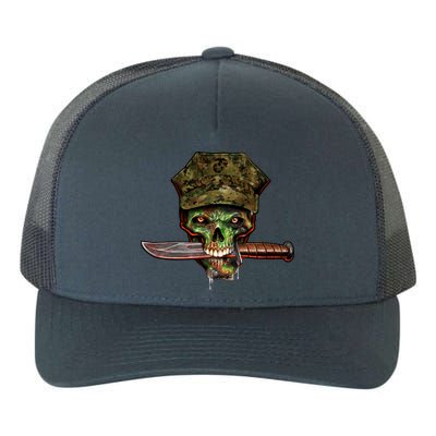 Marine Skull Yupoong Adult 5-Panel Trucker Hat