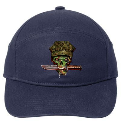 Marine Skull 7-Panel Snapback Hat