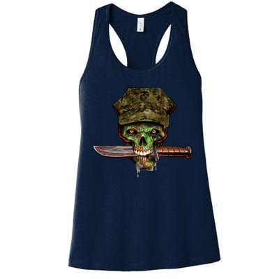 Marine Skull Women's Racerback Tank