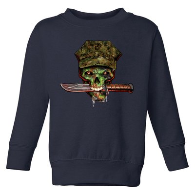 Marine Skull Toddler Sweatshirt