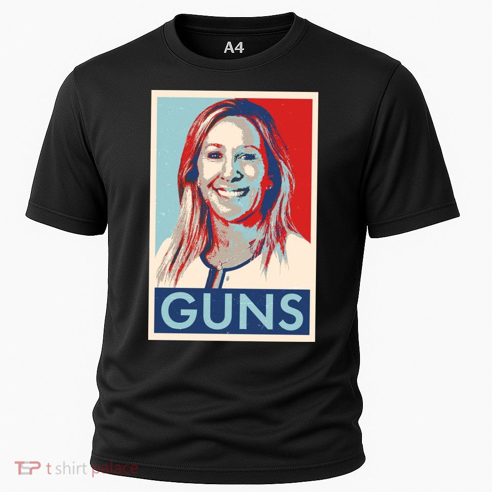 Marjorie Taylor Greene Guns Vintage Vote Poster Performance Shirt