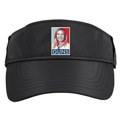Marjorie Taylor Greene Guns Vintage Vote Poster Adult Drive Performance Visor