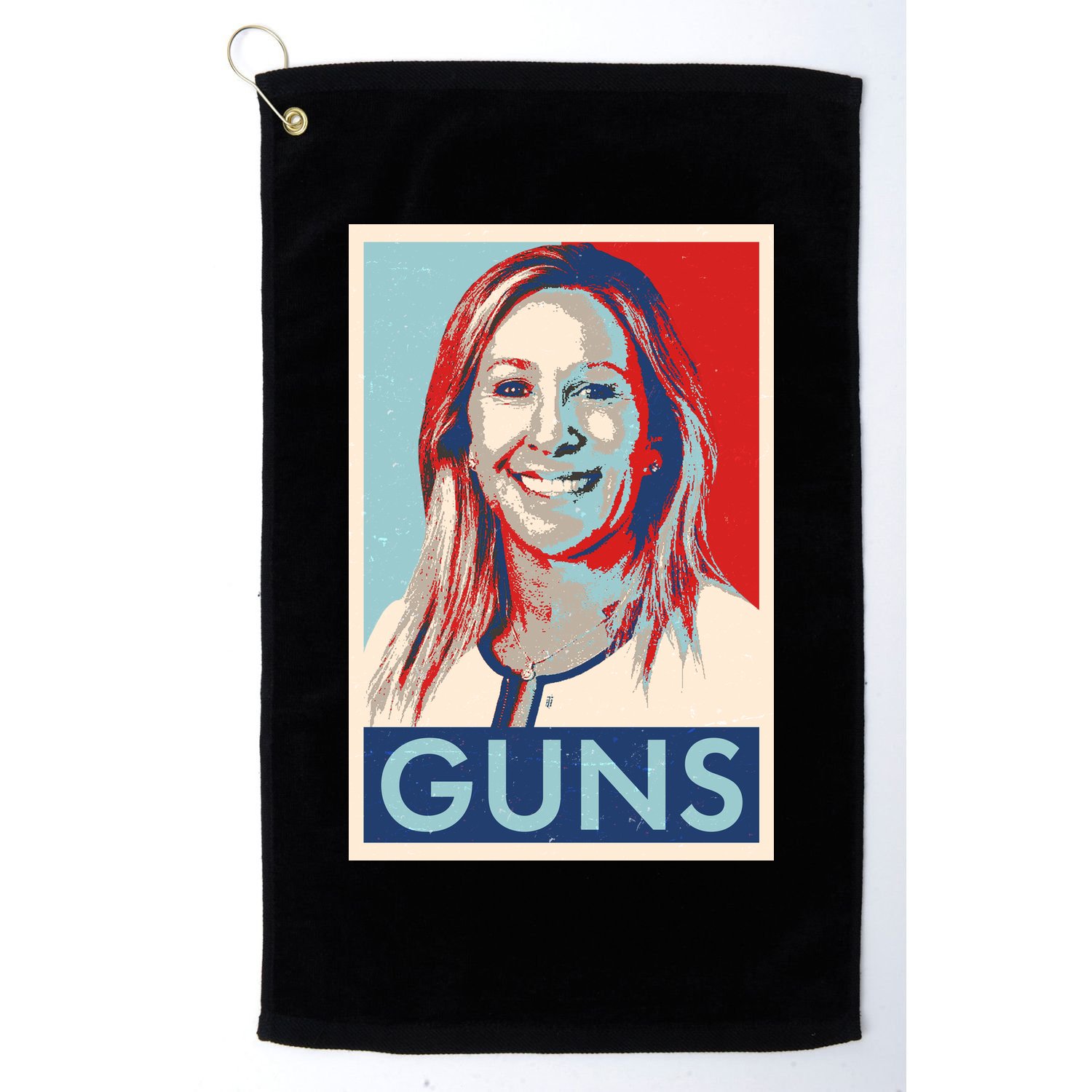 Marjorie Taylor Greene Guns Vintage Vote Poster Golf Towel