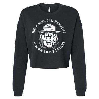 Marjorie Taylor Greene Jewish Space Laser Cropped Pullover Crew