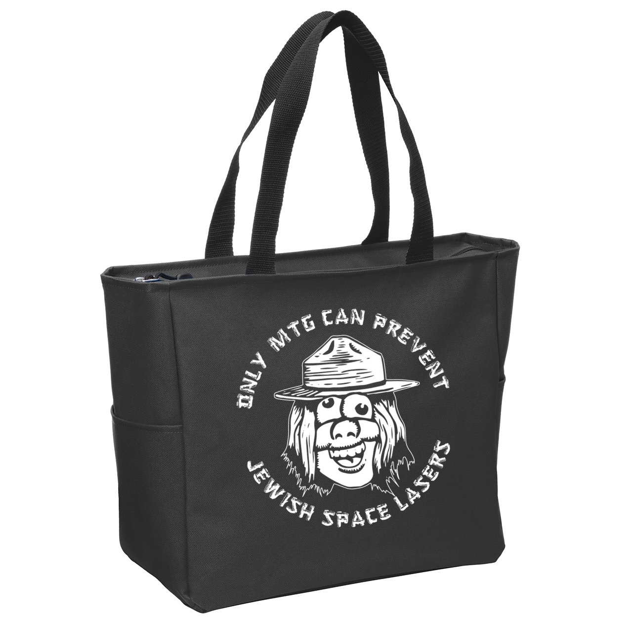Marjorie Taylor Greene Jewish Space Laser Zip Tote Bag
