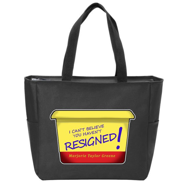 Marjorie Taylor Greene Margarine Politics Zip Tote Bag