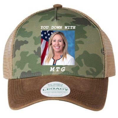 Marjorie Taylor Greene You Down With MTG Legacy Tie Dye Trucker Hat