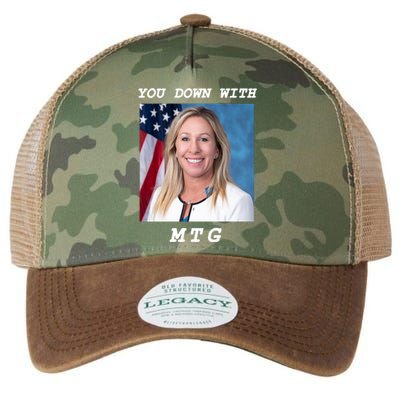 Marjorie Taylor Greene You Down With MTG Legacy Tie Dye Trucker Hat