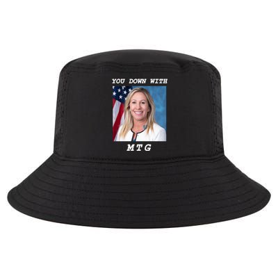 Marjorie Taylor Greene You Down With MTG Cool Comfort Performance Bucket Hat